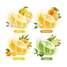 Лечебная соль для ванн с углекислым газом "Blissful citrus Tour", 12 шт.
