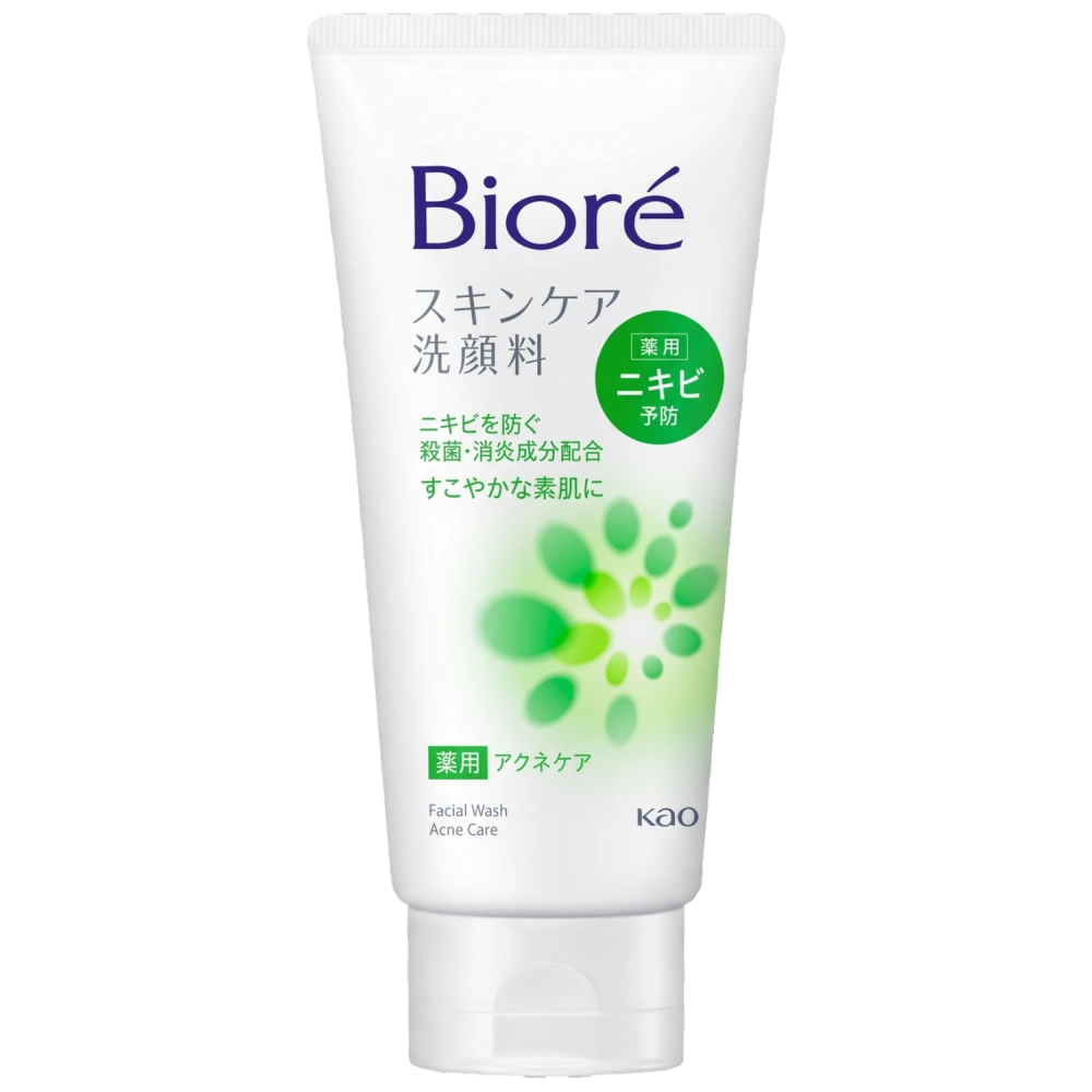 Очищающая пенка для умывания против акне "Biore - Acne Care", 130 гр