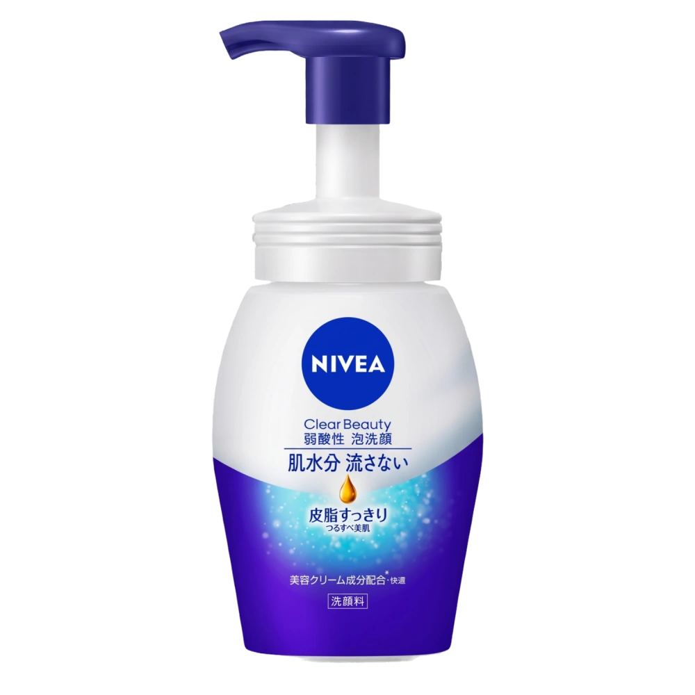 Слабокислотная пенка для умывания лица (очистка пор и контроль себума) "Nivea Clear Beauty Foaming Face Wash", 150 мл