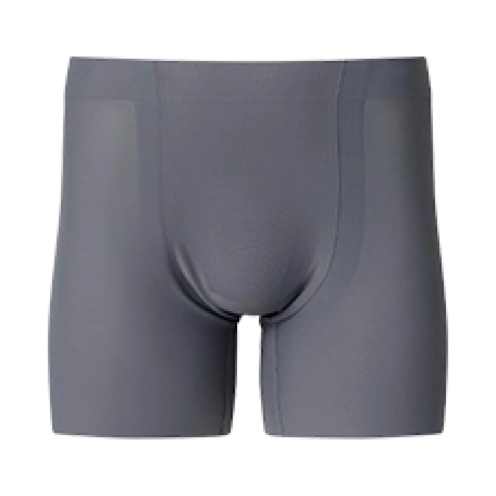 Бесшовные мужские трусы - боксеры, AIRism Ultra Seamless Anti Odor Mesh Boxer Brief, серый