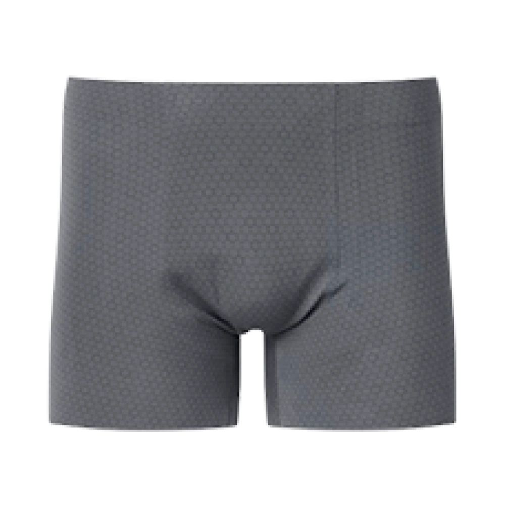 Бесшовные мужские трусы боксеры, AIRism Seamless Boxer Briefs, Gray (серый).