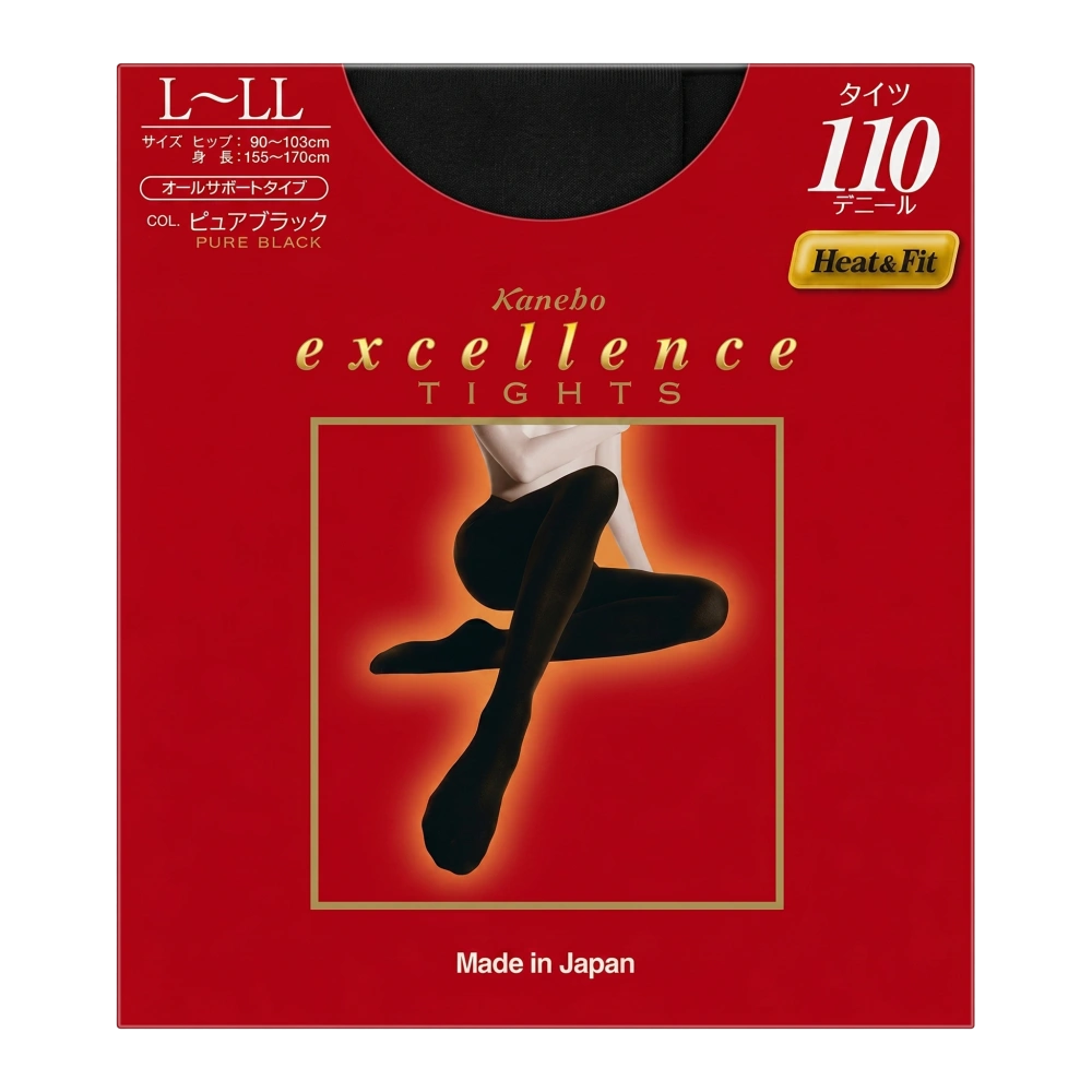Колготки Excellence, Pure Black, 110 den, L - LL