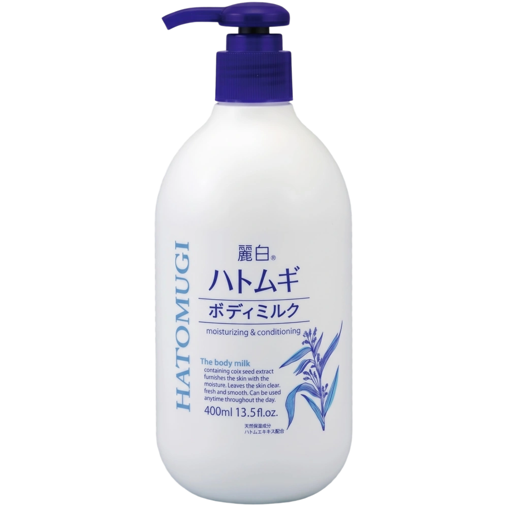 Увлажняющее молочко для тела «Reihaku Hatomugi Body Milk», Kumano Yushi, 400 мл