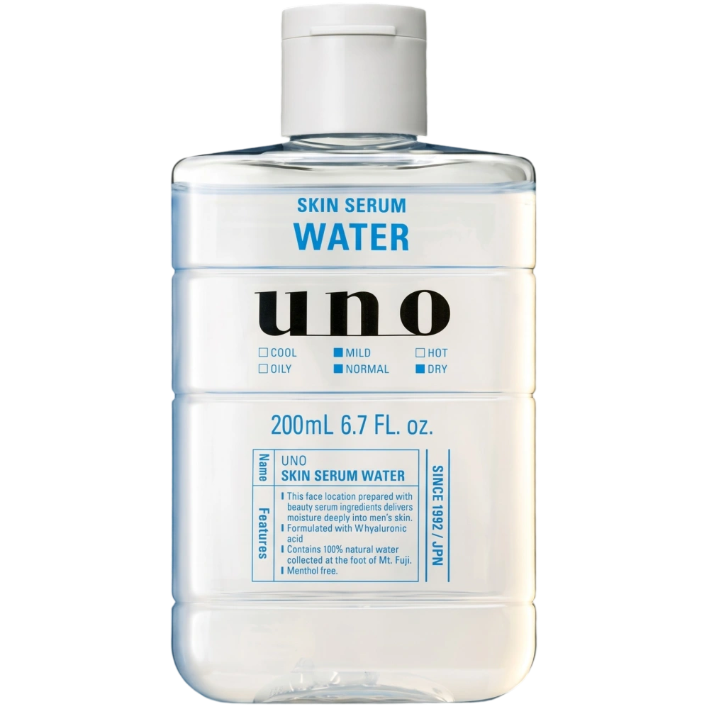 Мужской увлажняющий лосьон-сыворотка для лица после бритья UNO Skin Serum Water, Fine Today, 200 мл