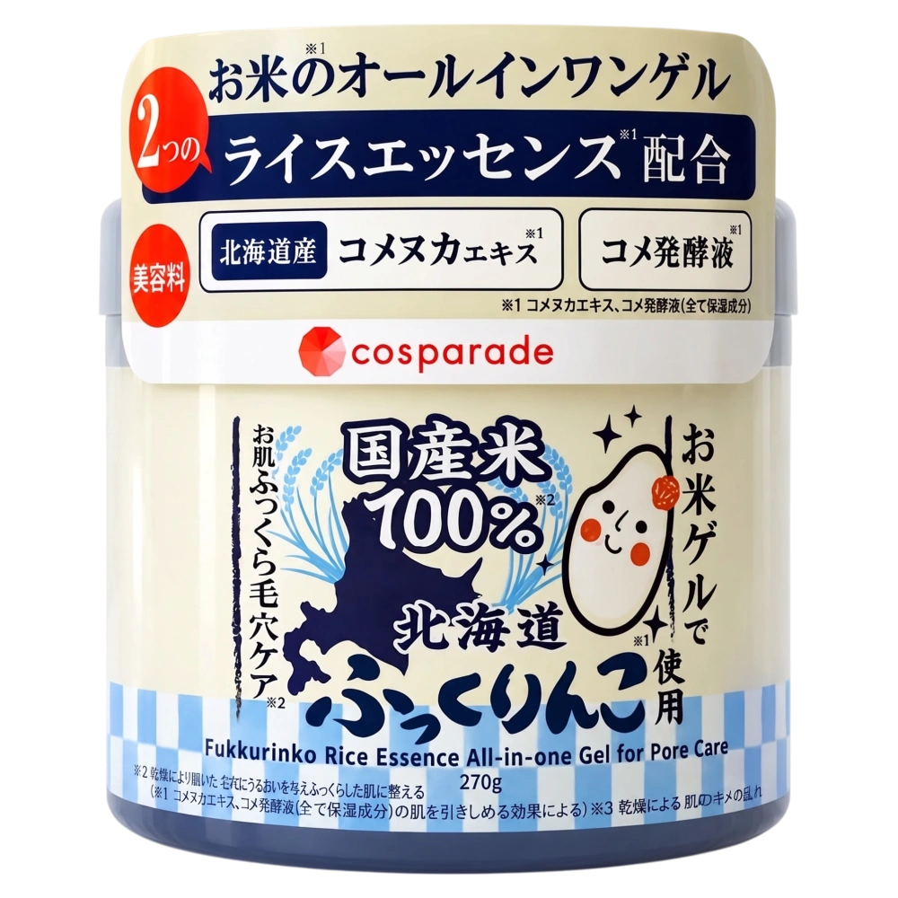 Увлажняющий гель с экстрактом риса 4 в 1 для ухода за порами «Fukkurinko Rice Essence All-in-one Gel» cosparade, 270 г