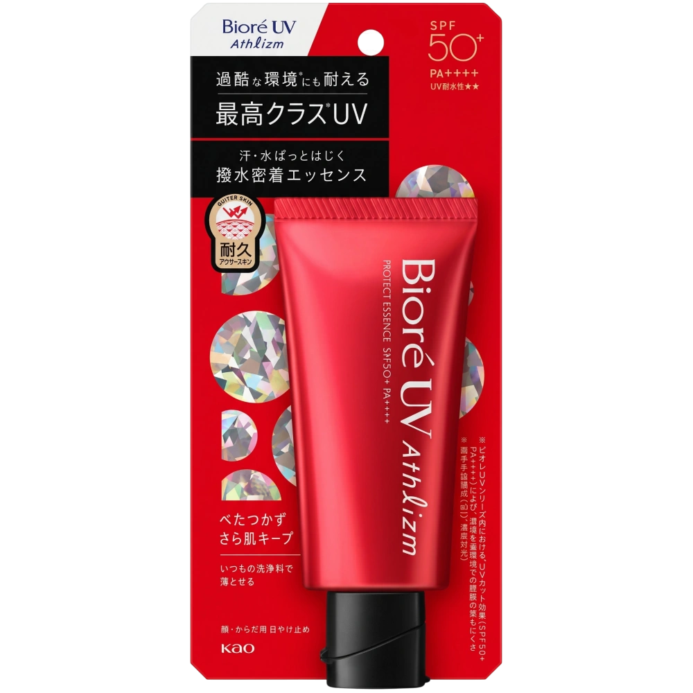 Солнцезащитная эссенция для лица и тела “Biore UV Athlizm Protect Essence” SPF50+ PA++++, KAO, 70 гр.