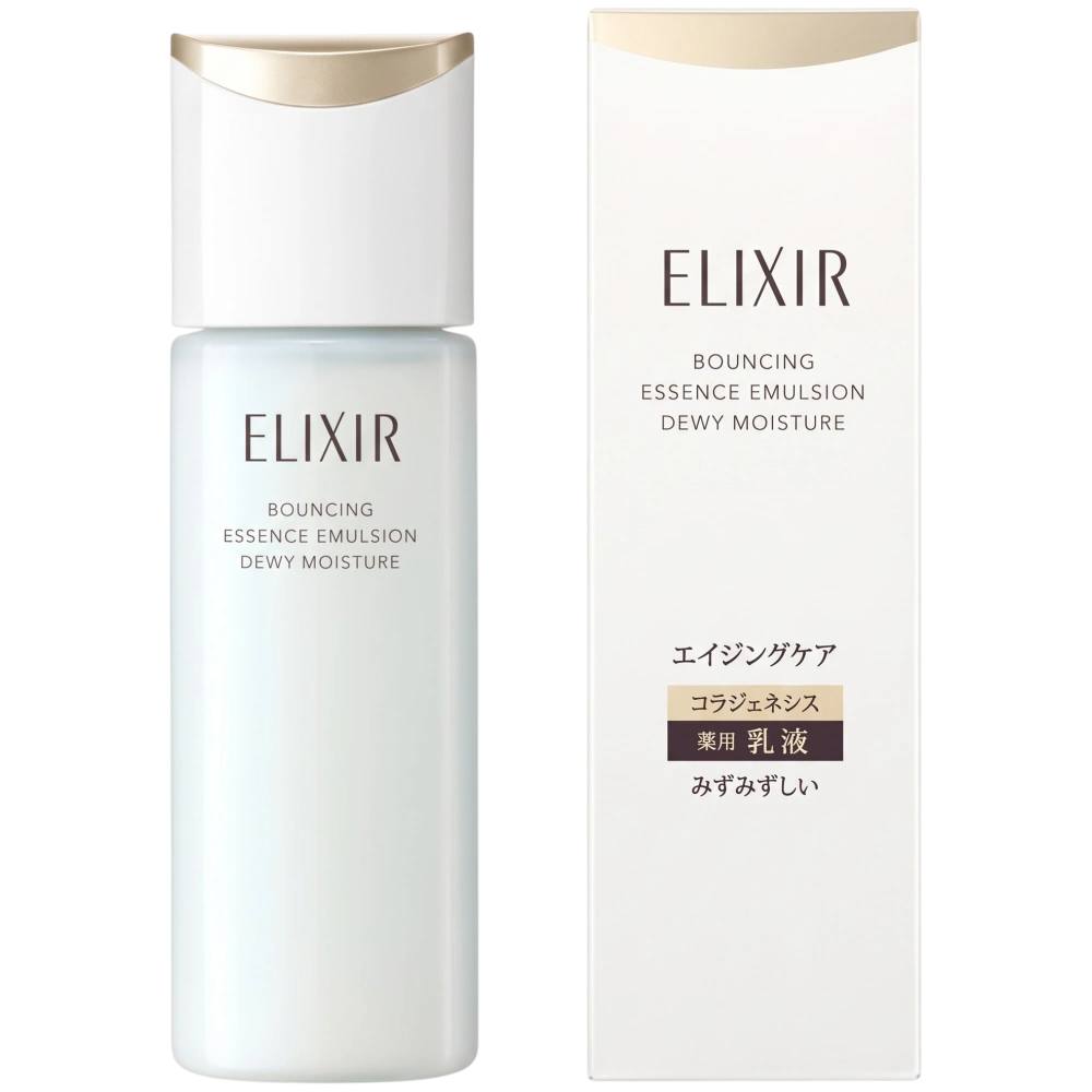 Антивозрастная увлажняющая эмульсия для лица ELIXIR Bouncing Essence Emulsion ba, SHISEIDO, 130 мл
