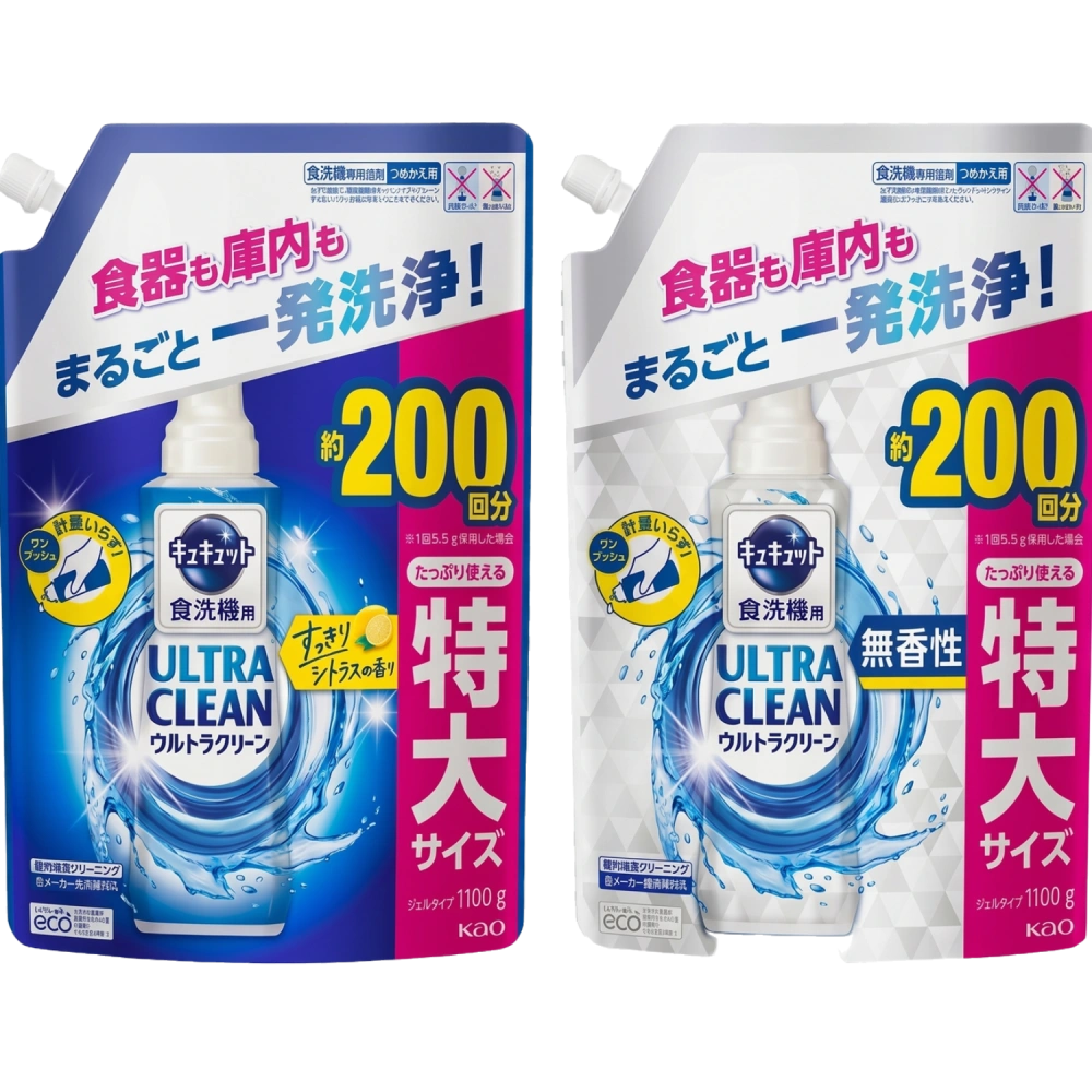 Средство для посудомоечных машин "Kyukyutto Ultra Clean", 1100 гр. (Запасной блок)