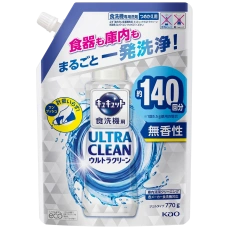 Средство для посудомоечных машин "Kyukyutto Ultra Clean", 770 гр. (Запасной блок)