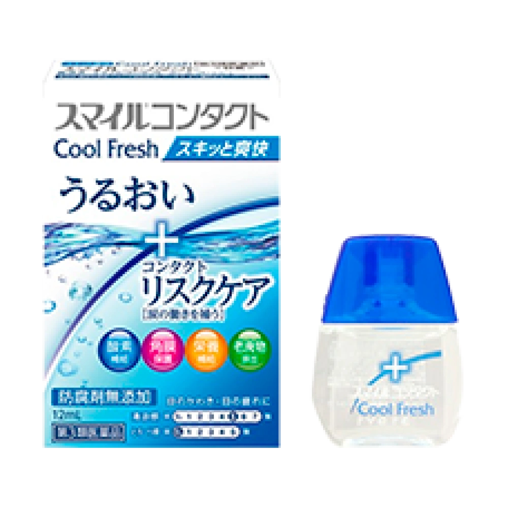 Глазные капли для использования с контактными линзами "Smile Contact Cool Fresh", 12 мл