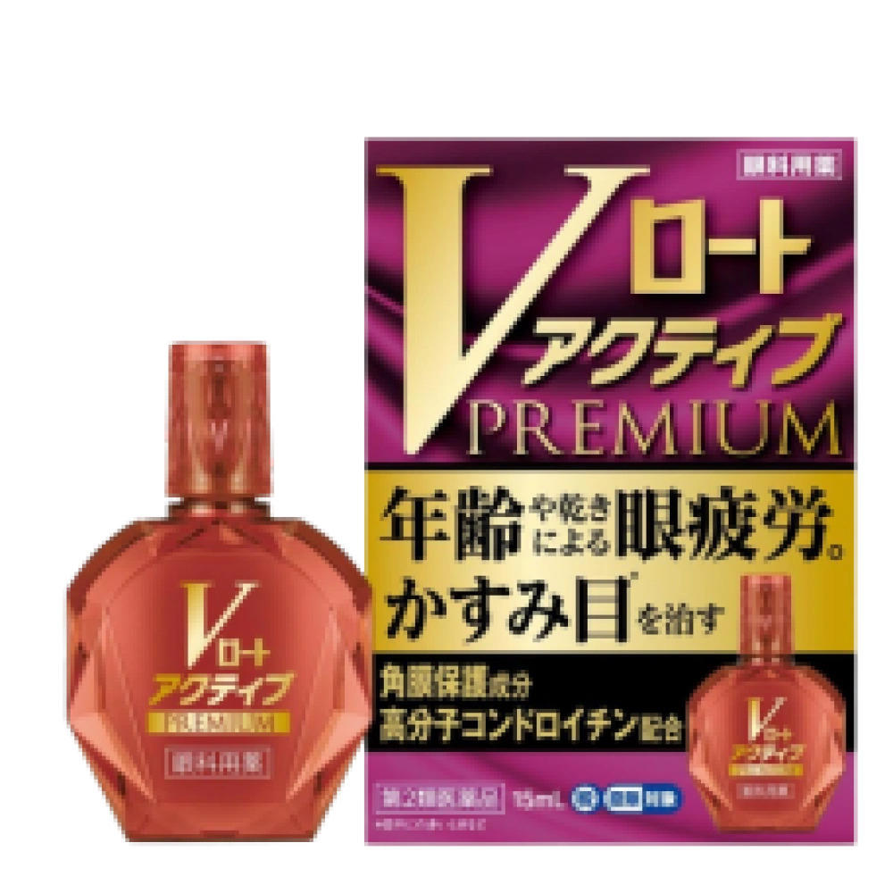 Глазные капли для восстановления зрительных функций «V Rohto Active Premium», 15 мл