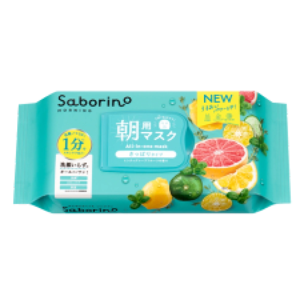 Утренняя тканевая маска 3-в-1 "Saborino Morning Sheet Refreshing Fruit Refreshing Type N", 32 шт. 