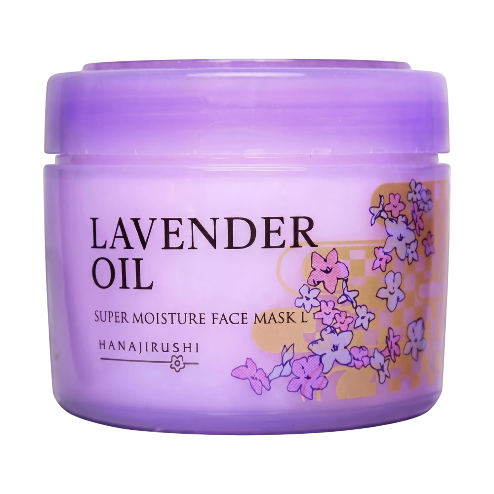 Увлажняющая маска «Все в одном» с маслом лаванды "Hanajirushi Super Moisture L", 220 г.