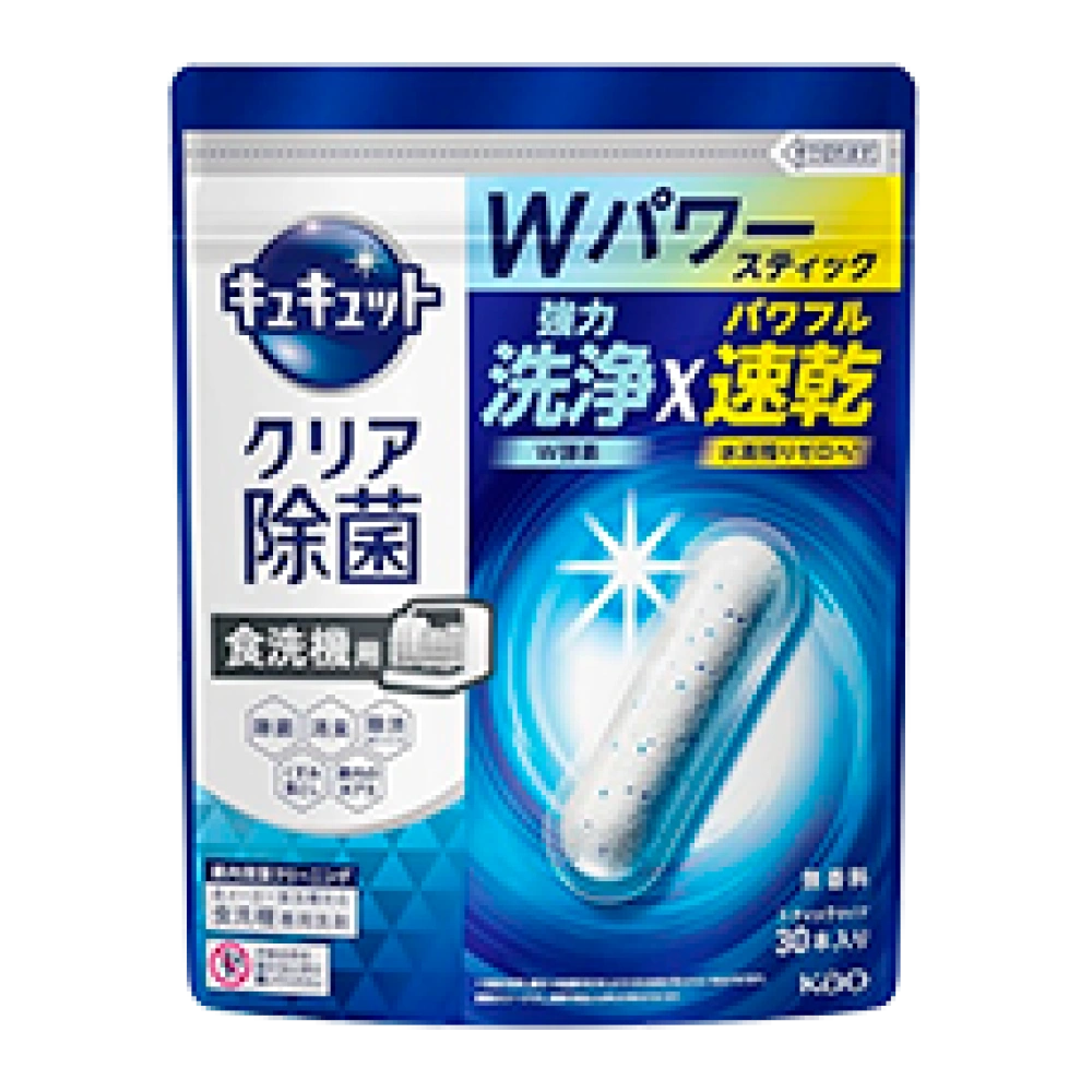 Стики для посудомоечной машины “Kyukyutto Clear Disinfection”, 30 шт.  