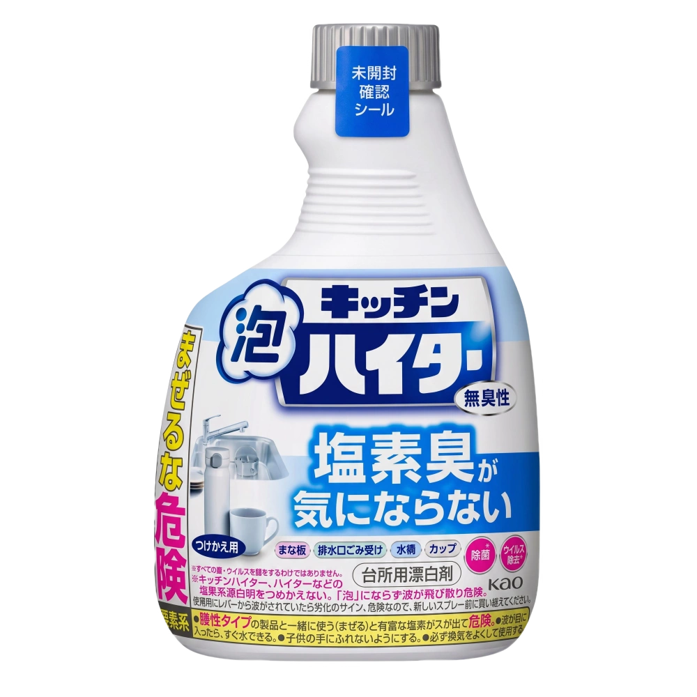 Отбеливающее, дезинфицирующее пенное средство для кухни "Hyter Handy Spray" без запаха, 400 мл (Сменный блок)