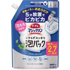 Дезинфицирующая спрей-пена для туалета без трения "Toilet Magic Clean", 660 мл (Сменный блок)