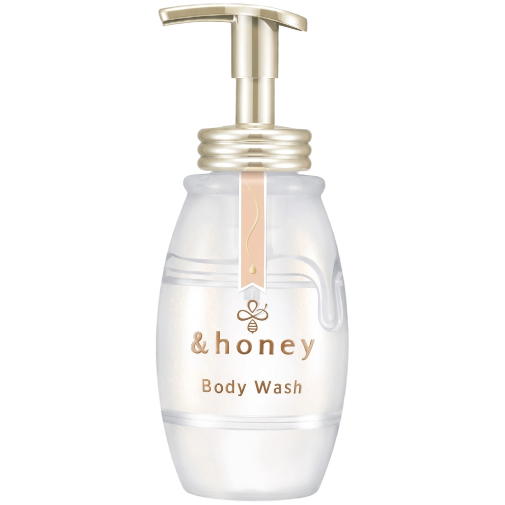 Пенящийся гель для душа "&honey Mellow Airy Foaming Body Wash" с ароматом White Tea Honey, Vicrea, 500 мл