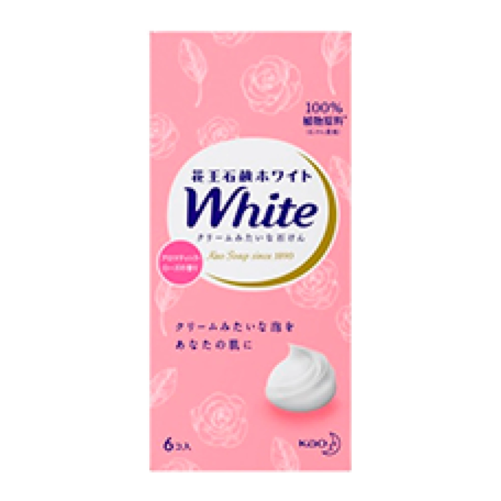 Кремообразное мыло с кокосовым молоком и скваленом "White", 85 гр х 6 шт.