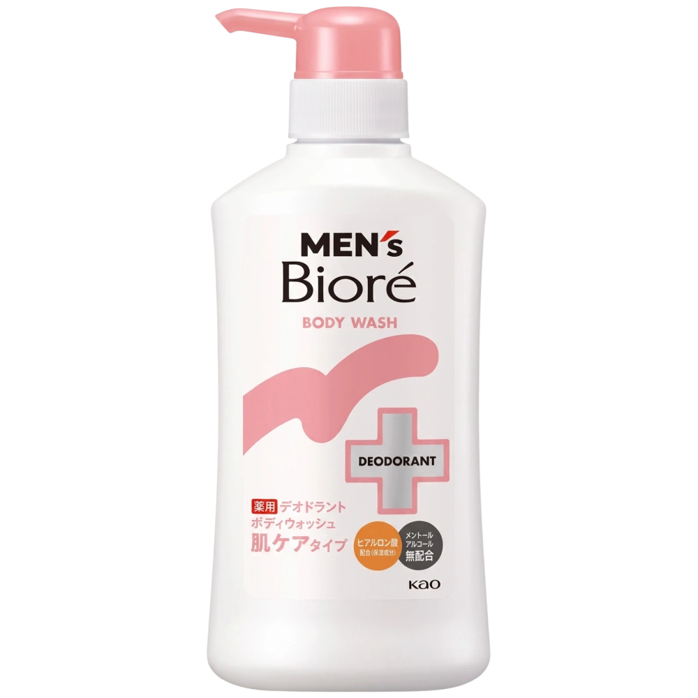 Мужской гель для душа от запаха, без ментола «Men's Biore Skin Care» Kao, 420 мл