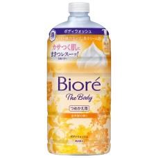 Пенное мыло для тела для нежной кожи, склонной к сухости "Biore u The Body Foam Type Purely", 780 мл. (Запасной блок)