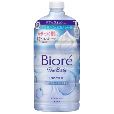 Пенное мыло для тела для нежной кожи, склонной к сухости "Biore u The Body Foam Type Purely", 780 мл. (Запасной блок)