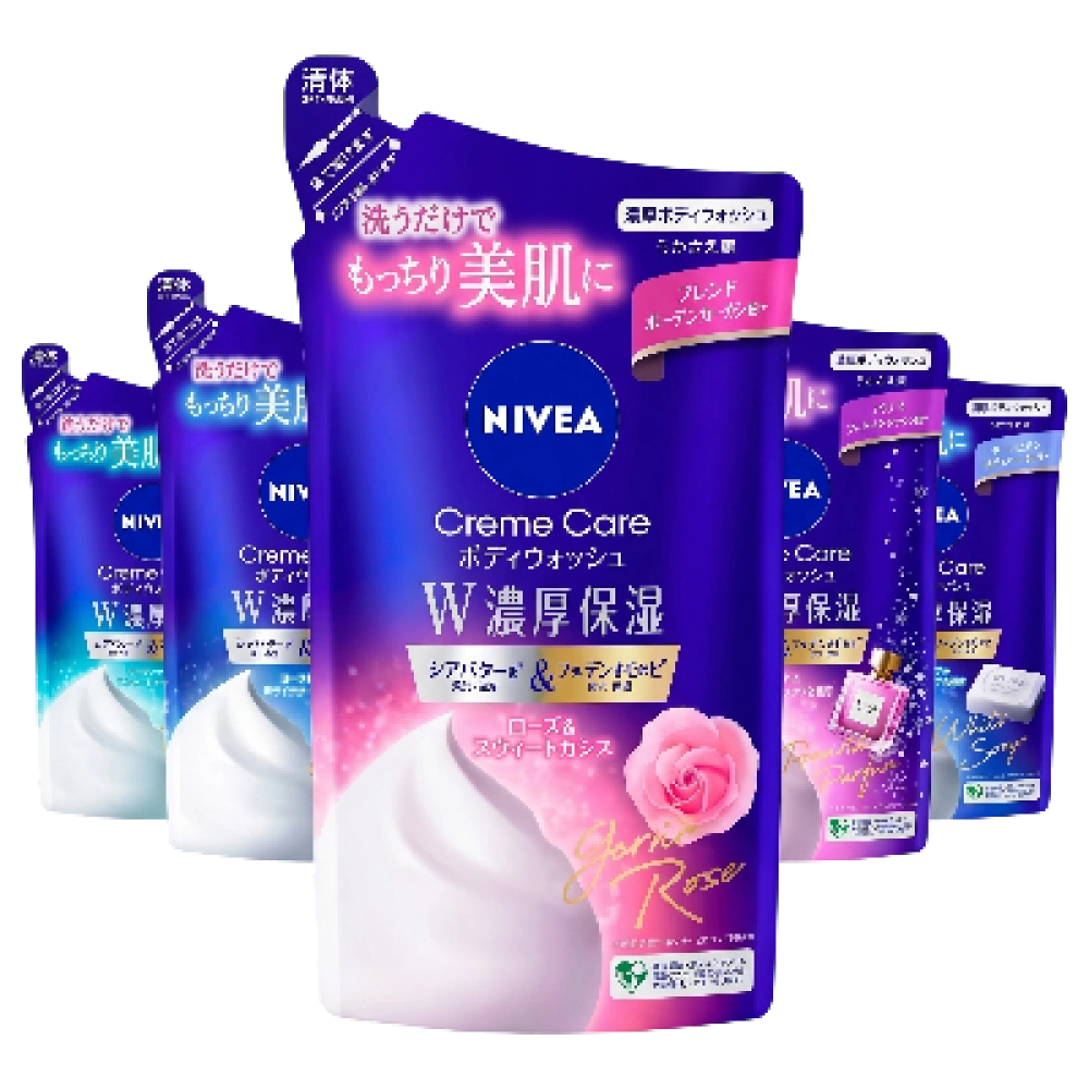 Увлажняющее крем-мыло для тела "Nivea Cream Care Body Wash", 340 мл (Запасной блок)