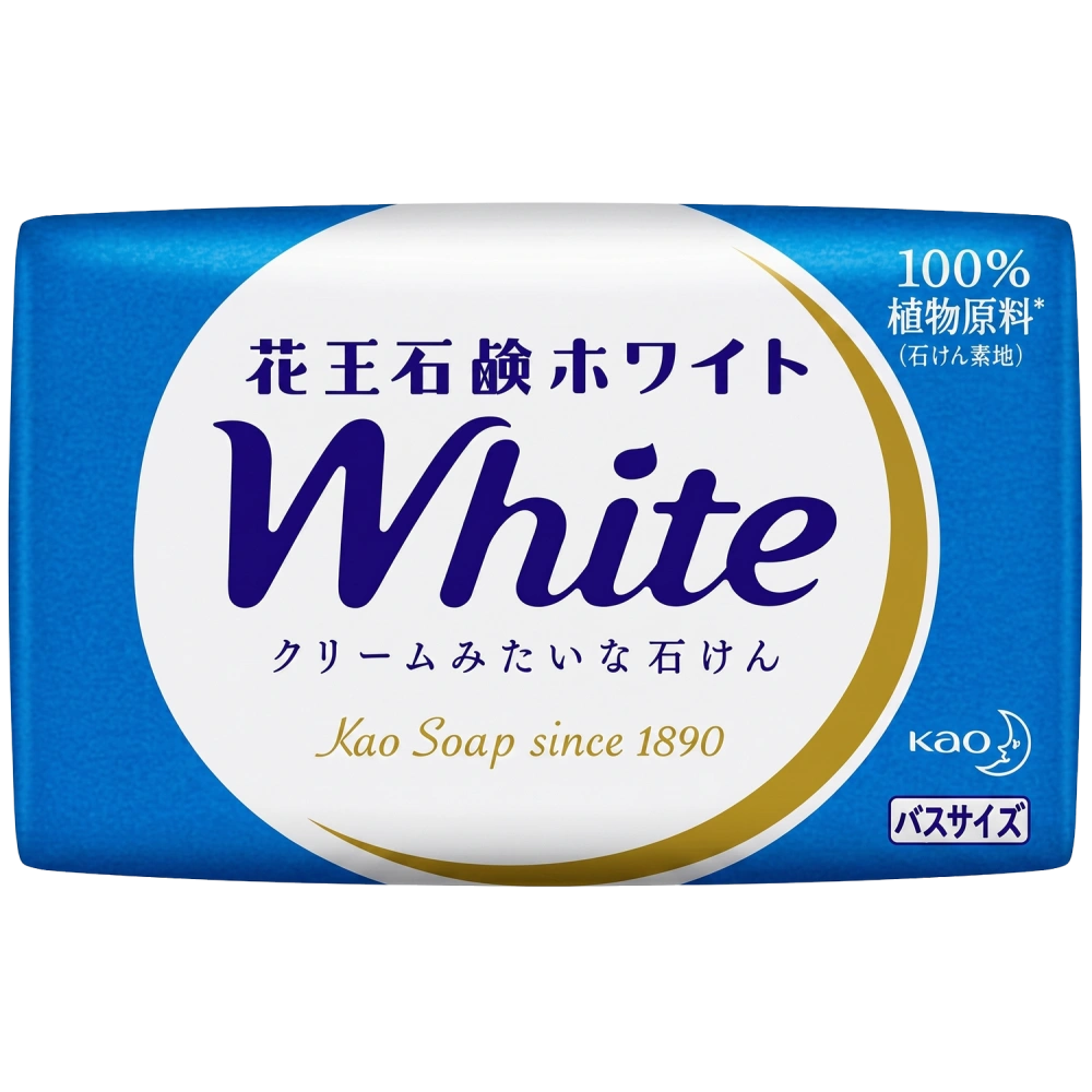 Кремообразное мыло с кокосовым молоком и скваланом "White", 130 гр
