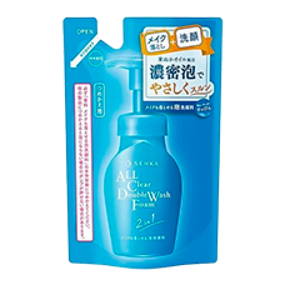 Пенное средство для умывания и снятия макияжа 2 в 1 "All Clear Double Wash Foam", 130 мл. (Сменный блок)