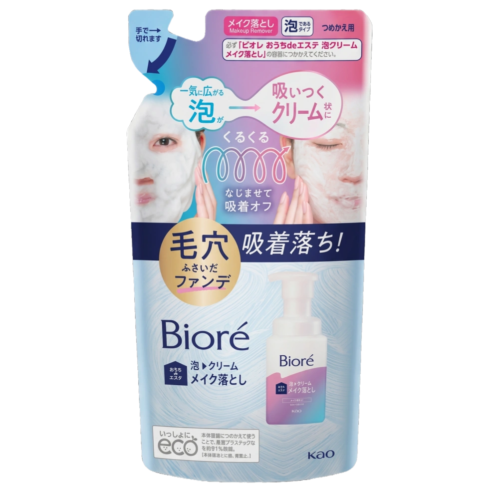 Крем-пенка для снятия макияжа "Biore Foam", 170 мл. (Запасной блок)