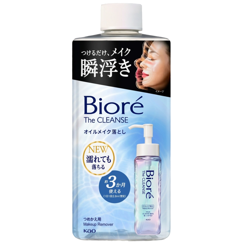 Гидрофильное масло для снятия макияжа "Biore The Cleanse Oil", 280 мл (сменный блок)