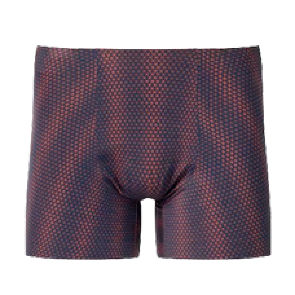 Бесшовные мужские трусы - боксеры, AIRism Seamless Boxer Briefs, тёмно-синий