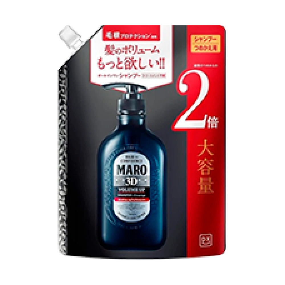 Мужской шампунь без силикона для объема и укладки волос "MARO 3D Volume Up Shampoo EX", 760 мл. (Сменный блок)