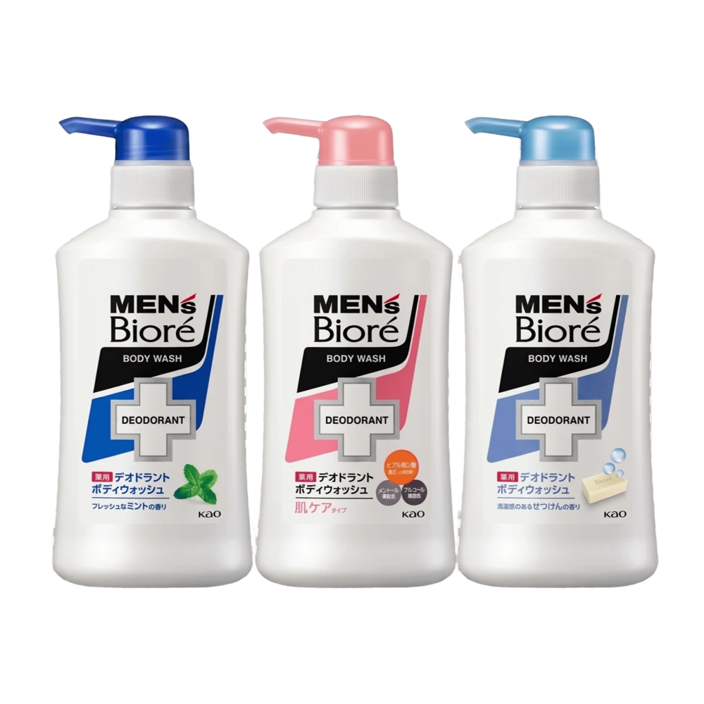 Мужское лечебное дезодорирующее мыло для тела "Mens Biore Body Wash" , 440 мл.