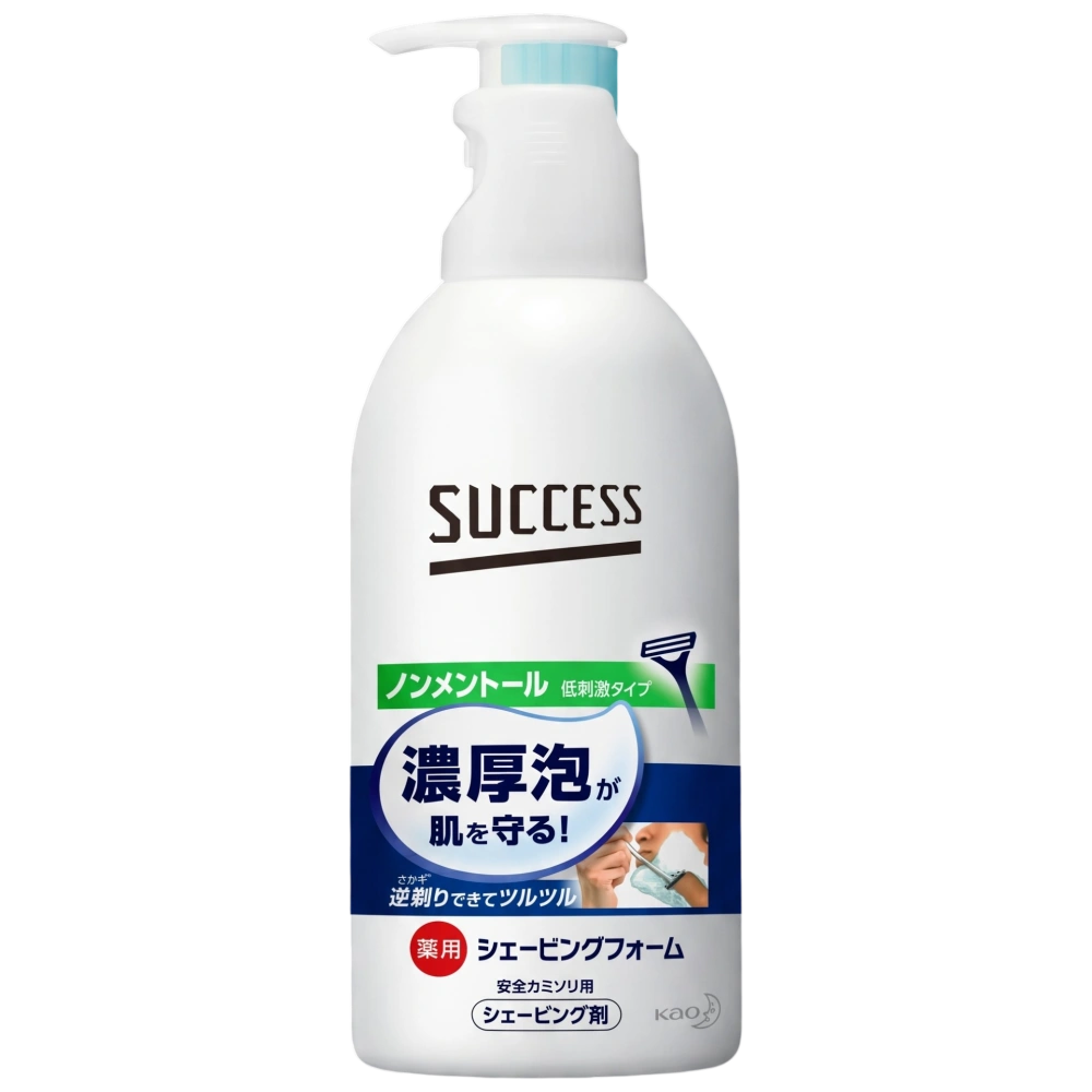 Пена для бритья "Success" без ментола с лечебным эффектом и ароматом свежих трав, 250 гр.