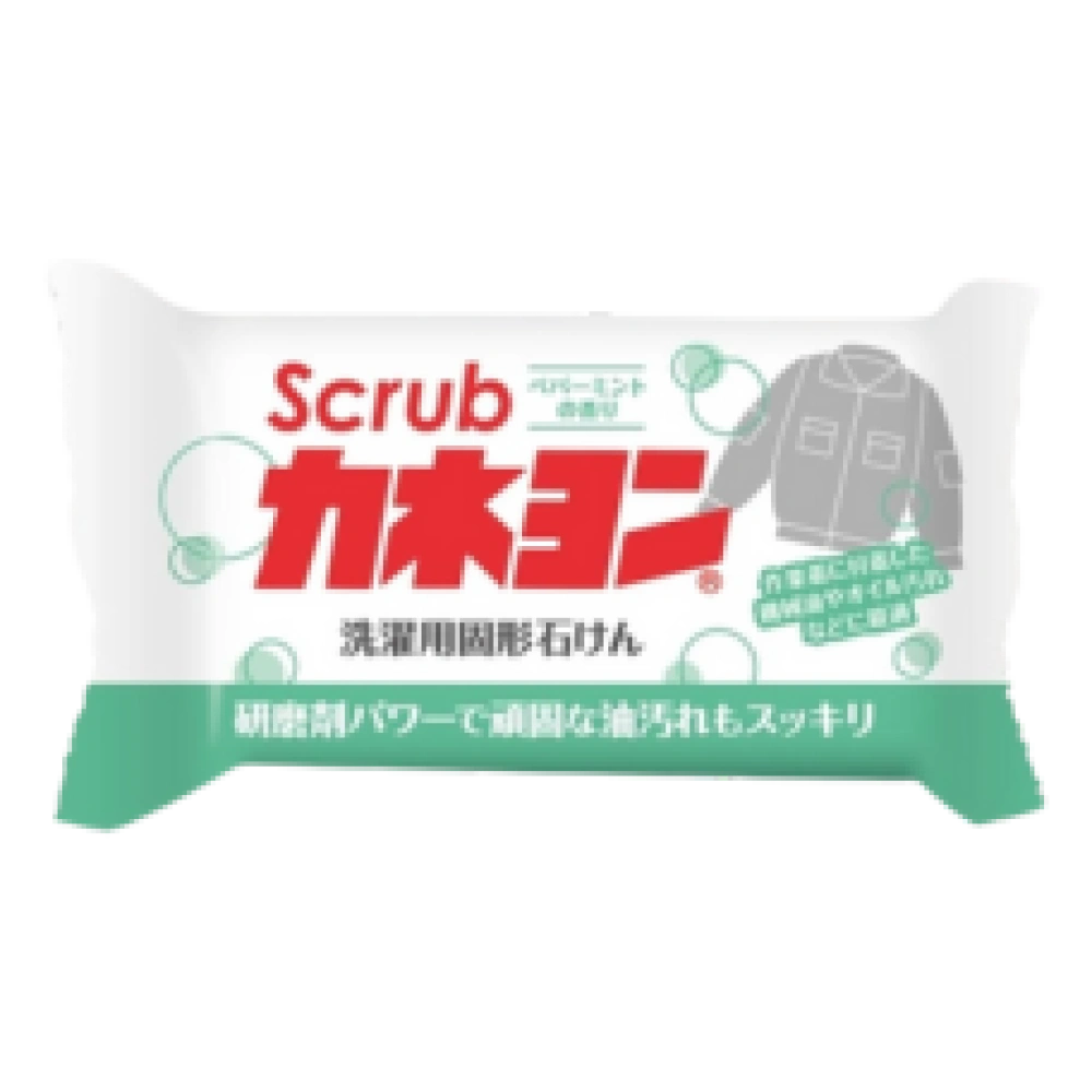 Хозяйственное мыло "Scrub - Soap for oil stains" против жирных пятен, 110 гр.