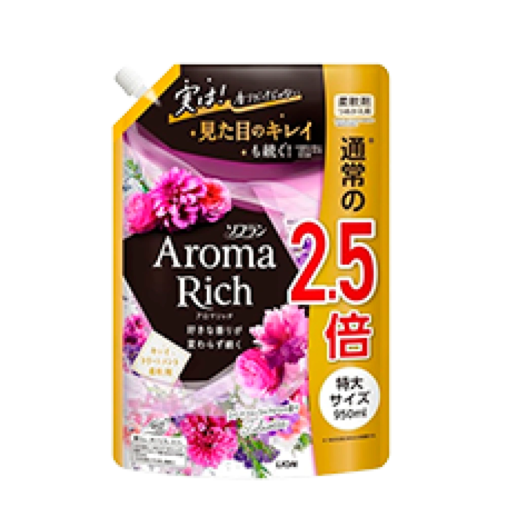 Кондиционер для белья "Soflan Aroma Rich", 950 мл (Сменный блок)