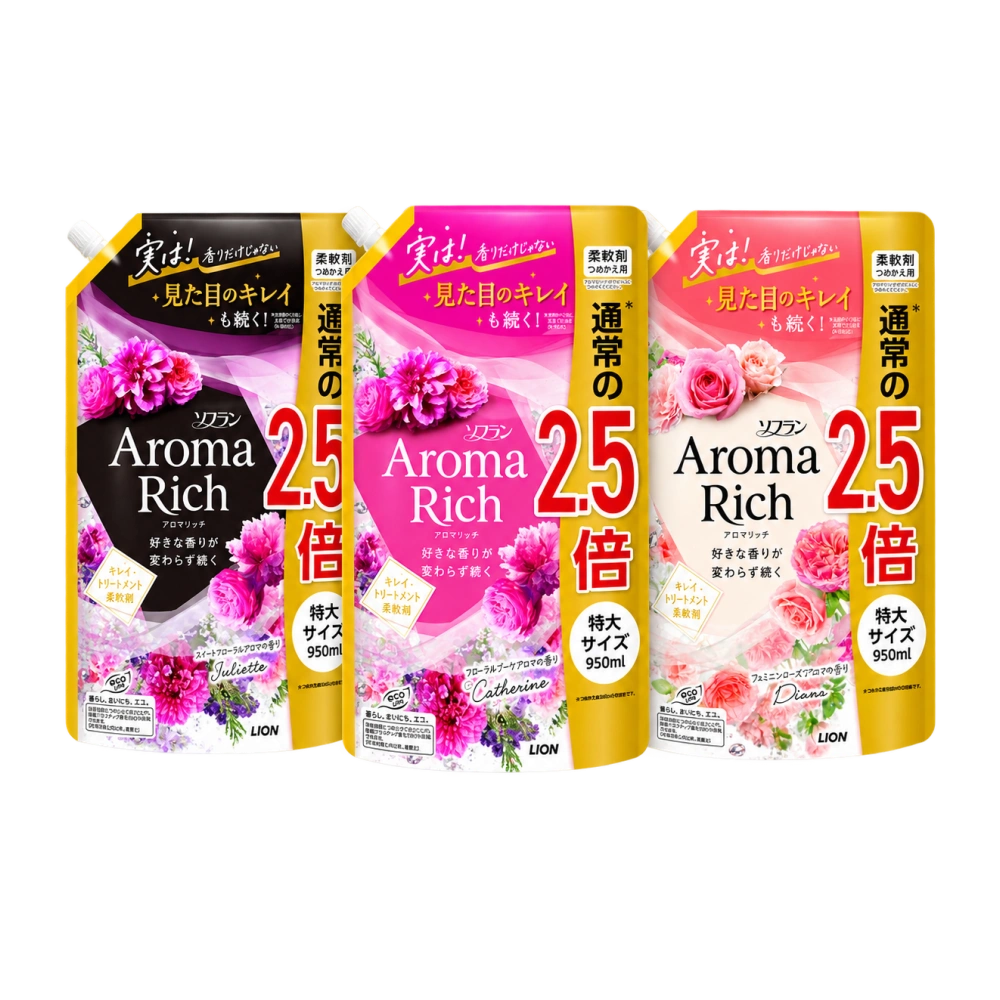 Кондиционер для белья "Soflan Aroma Rich", 950 мл (Сменный блок)