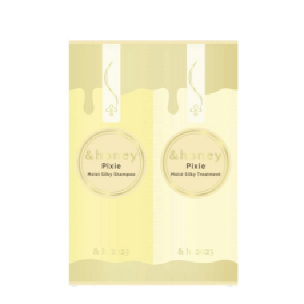 Пробник шампунь + тритмент "Pixie Moist Silky" увлажнение и восстановление, 10 гр. + 10 гр. 