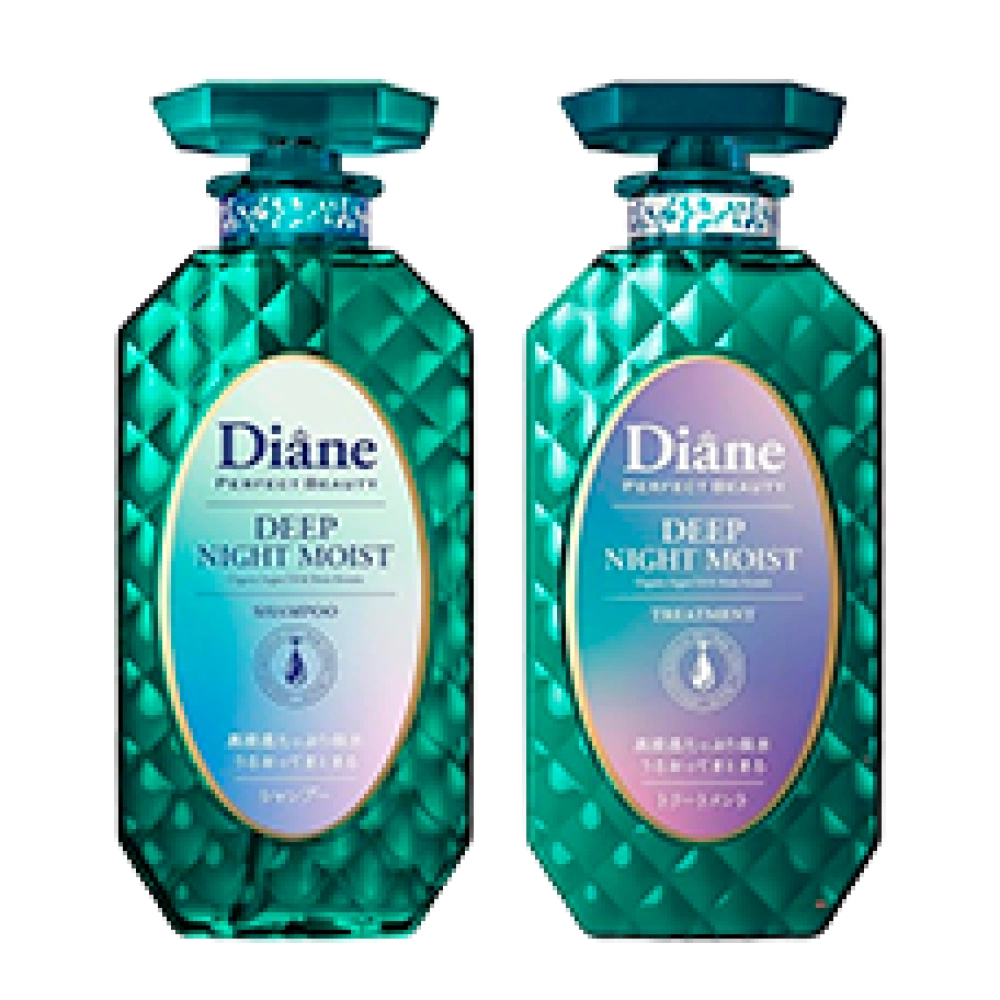 Набор (шампунь + тритмент) для глубокого ночного увлажнения "Diane Perfect Beauty Deep Night Moist", 400мл + 400мл