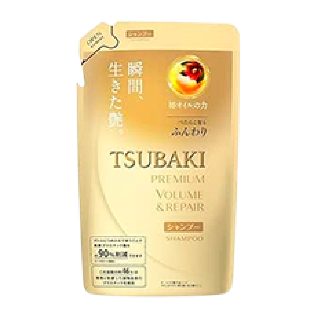 Восстанавливающий шампунь для поврежденных волос "Tsubaki Premium Repair Shampoo", 330 мл (Запасной блок)