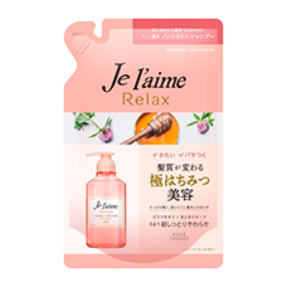 Смягчающий, увлажняющий шампунь без силикона "JeLaime Relax Shampoo / Soft&Moist FloralHoney", 360мл (Сменный блок)