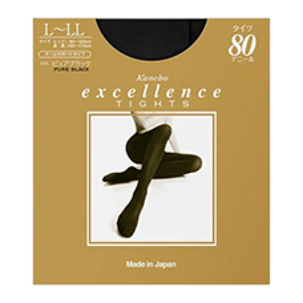 Колготки Excellence, Pure Black, 80 den, L - LL