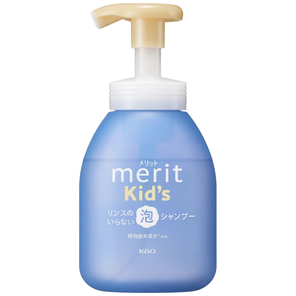 Детский пенный шампунь 2 в 1 «Merit Kids Rinse-free Foam Shampoo» Kao, 330 мл