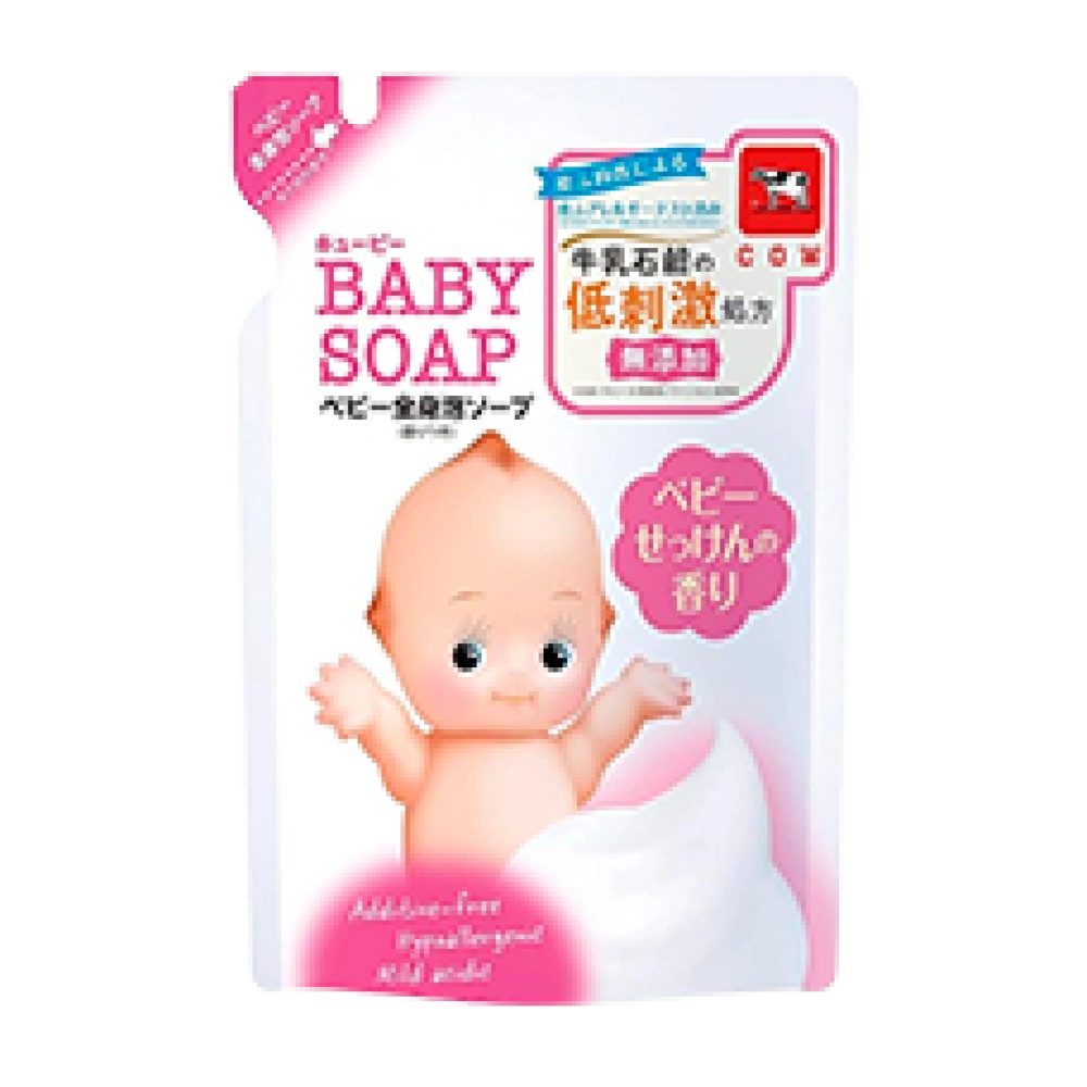 Гипоаллергенное детское пенное для мытья головы и тела "Kewpie", 350 мл (Сменный блок)