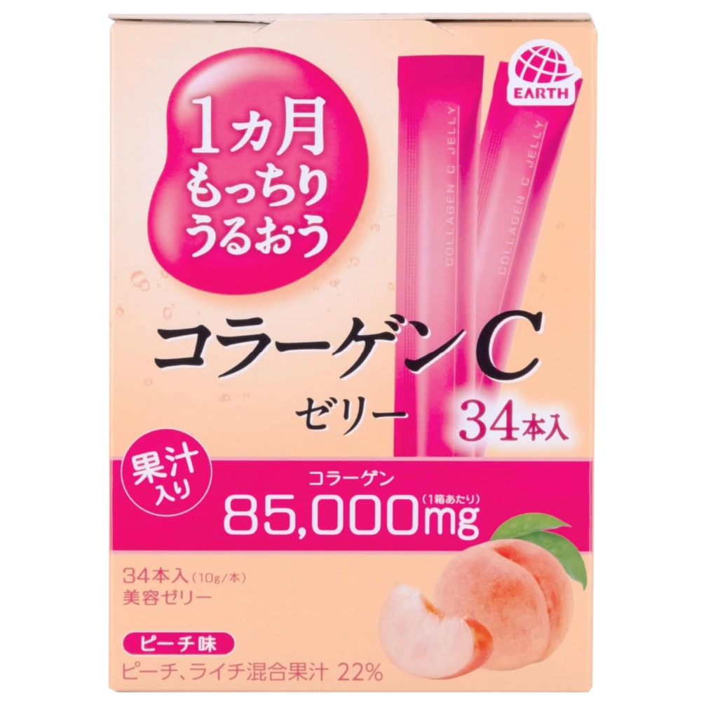 Коллагеновое желе со вкусом персика "Collagen C Jelly", 34 стика